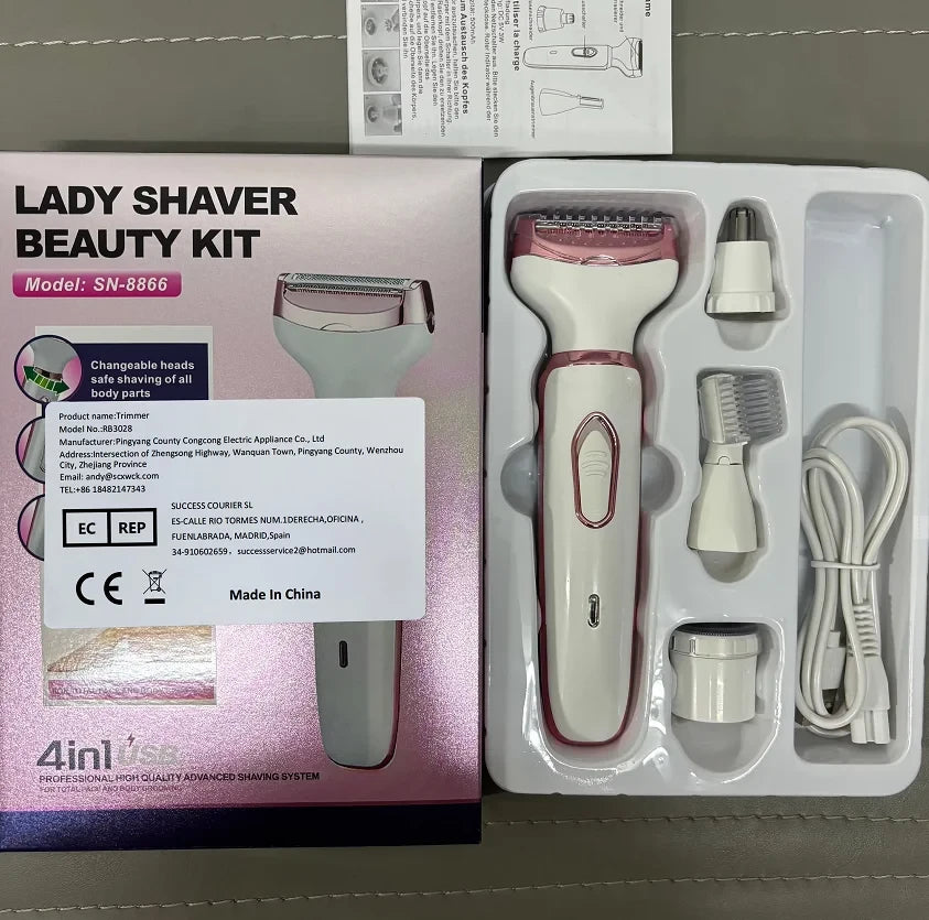 4 in 1 Electric Lady Shaver