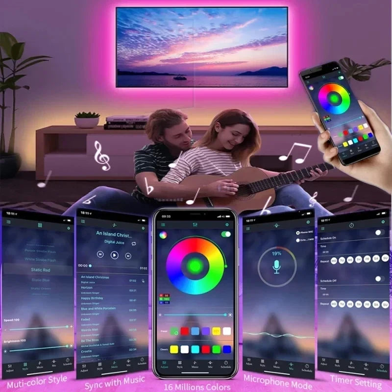 USB RGB LED Strip Light